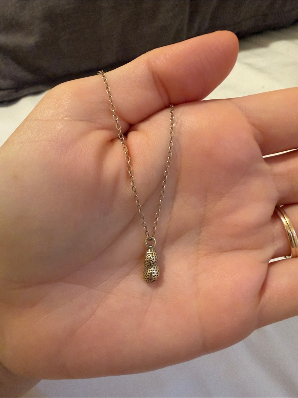 Dogeared Peanut Pendant Necklace